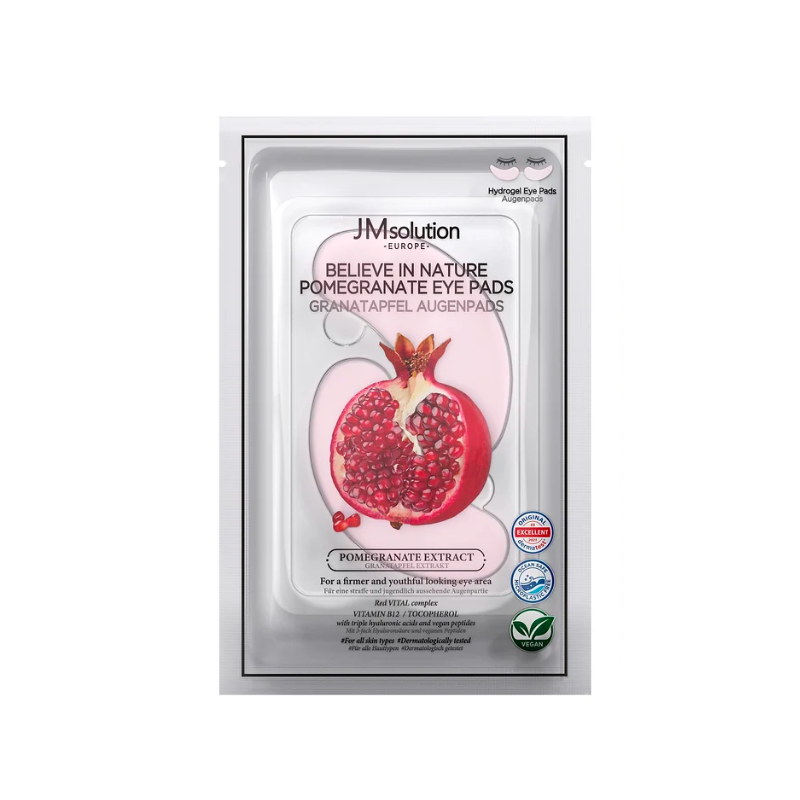 Set premium masca de fata + plasturi de ochi cu extract de rodie, Believe in Nature Pomegranate Set