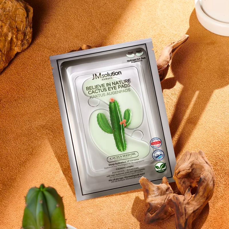 Plasturi premium de ochi cu extract de cactus, JMSolution Believe in Nature Cactus Eye Pads