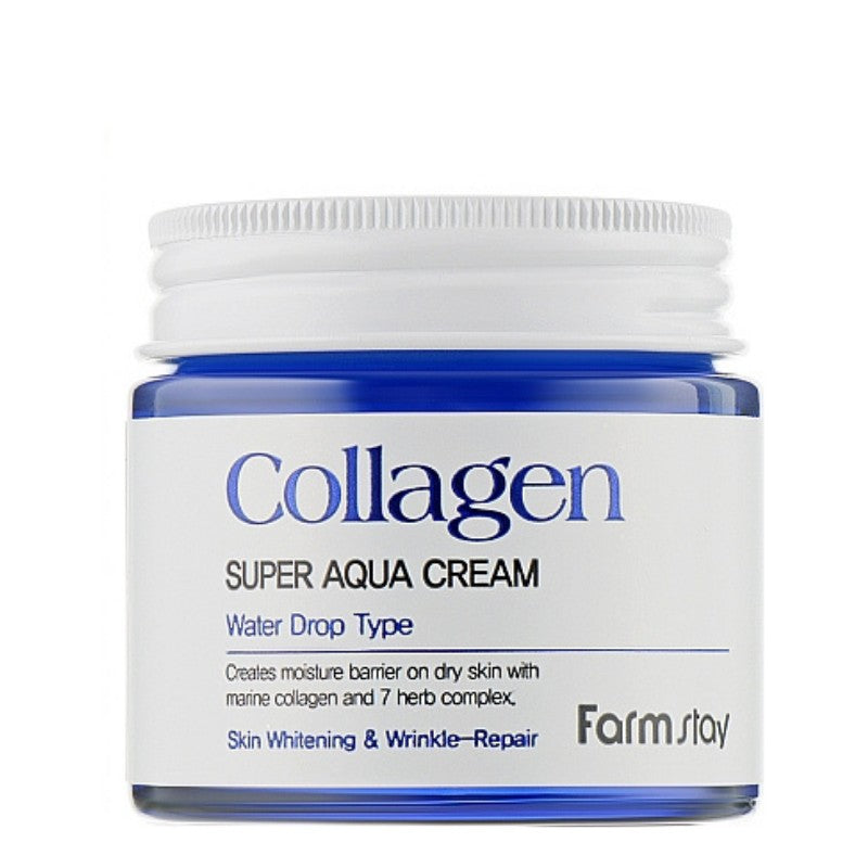 Crema intens hidratanta cu colagen, FarmStay Collagen Super Aqua Cream