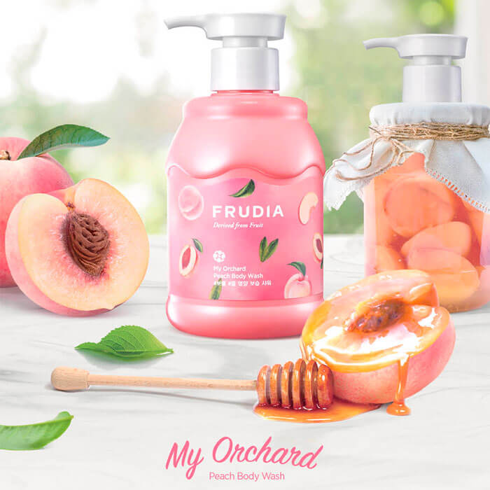 Geluri nutritive de dus cu extract de fructe coapte, Frudia My Orchard Body Wash, 350g